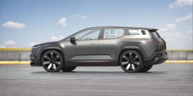 Markasız bir SUV 'un 3 boyutlu görüntülemesi