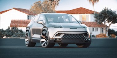 Markasız bir SUV 'un 3 boyutlu görüntülemesi