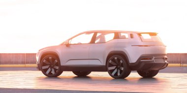 Markasız bir SUV 'un 3 boyutlu görüntülemesi