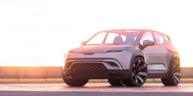 Markasız bir SUV 'un 3 boyutlu görüntülemesi