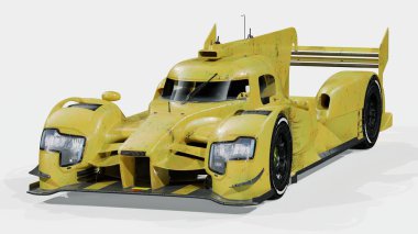 Markasız, jenerik bir yarış arabasının 3 boyutlu çizimi