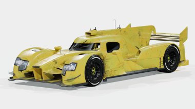 Markasız, jenerik bir yarış arabasının 3 boyutlu çizimi