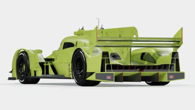 Markasız, jenerik bir yarış arabasının 3 boyutlu çizimi