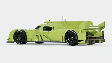 Markasız, jenerik bir yarış arabasının 3 boyutlu çizimi