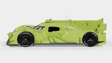 Markasız, jenerik bir yarış arabasının 3 boyutlu çizimi