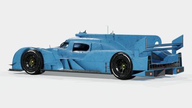 Markasız, jenerik bir yarış arabasının 3 boyutlu çizimi