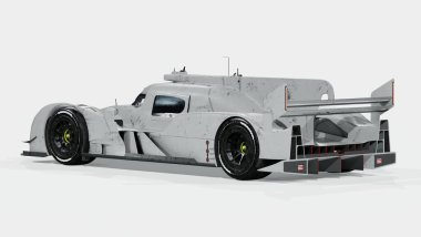 Markasız, jenerik bir yarış arabasının 3 boyutlu çizimi