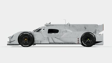 Markasız, jenerik bir yarış arabasının 3 boyutlu çizimi