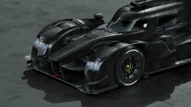 Markasız, jenerik bir yarış arabasının 3 boyutlu çizimi