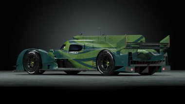 Markasız, jenerik bir yarış arabasının 3 boyutlu çizimi