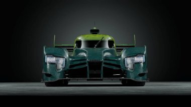 Markasız, jenerik bir yarış arabasının 3 boyutlu çizimi