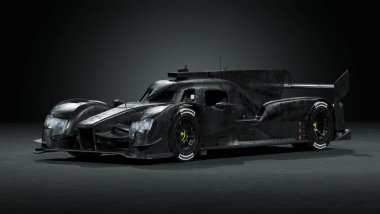 Markasız, jenerik konsept bir arabanın 3 boyutlu çizimi