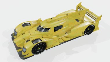 Markasız, jenerik bir yarış arabasının 3 boyutlu çizimi