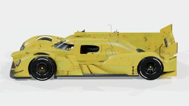 Markasız, jenerik bir yarış arabasının 3 boyutlu çizimi