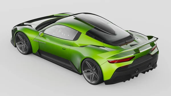 Rendering Una Concept Car Generica Senza Marchio — Foto Stock