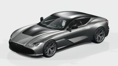 Markasız, jenerik konsept bir arabanın 3 boyutlu çizimi