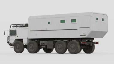 Markasız bir konsept kamyonun 3 boyutlu yorumlaması