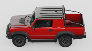 Markasız bir kamyonetin 3 boyutlu görüntülemesi