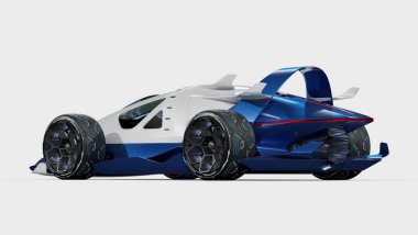 beyaz arka planda modern araba