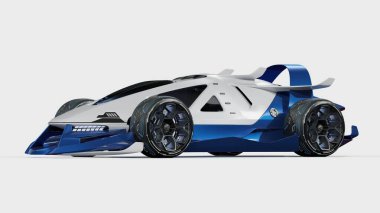 beyaz arka planda modern araba