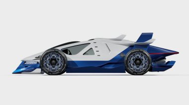 modern fütüristik otomobil 3D görüntüleme