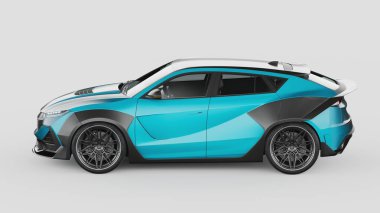 Markasız bir SUV 'un 3 boyutlu görüntülemesi