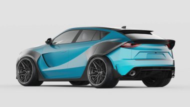 Markasız bir SUV 'un 3 boyutlu görüntülemesi