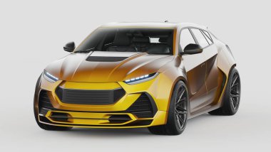 Markasız bir SUV 'un 3 boyutlu görüntülemesi