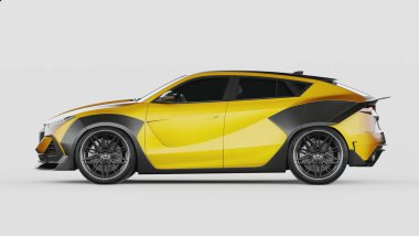 Markasız bir SUV 'un 3 boyutlu görüntülemesi