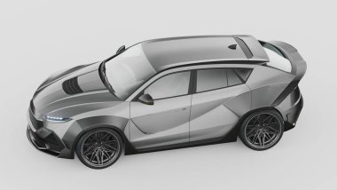 Markasız bir SUV 'un 3 boyutlu görüntülemesi