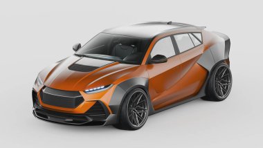 Markasız bir SUV 'un 3 boyutlu görüntülemesi