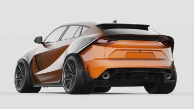 Markasız bir SUV 'un 3 boyutlu görüntülemesi