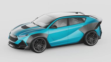 Markasız bir SUV 'un 3 boyutlu görüntülemesi