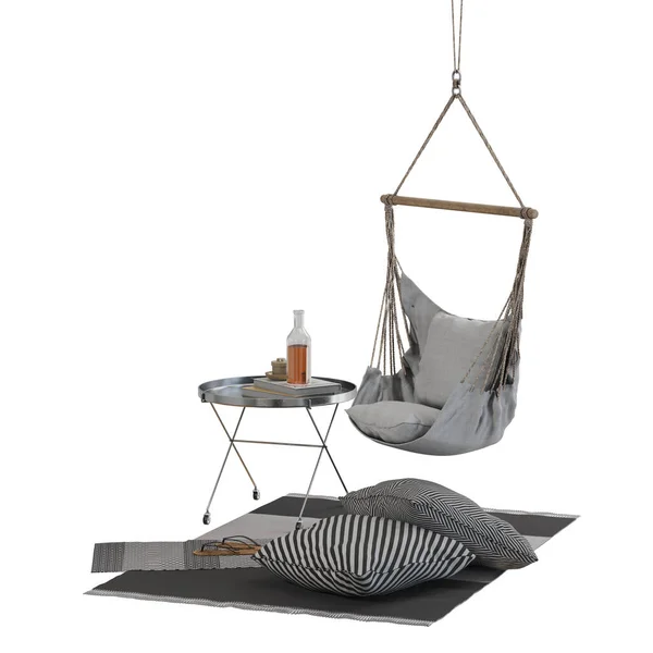 Rendering Swing Garden Furniture — Stock Photo, Image