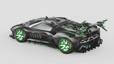 Markasız, jenerik bir arabanın 3D görüntülemesi