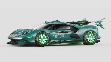 Markasız, jenerik bir arabanın 3D görüntülemesi