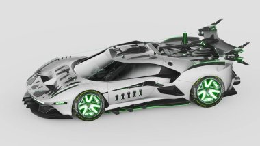 Markasız, jenerik bir arabanın 3D görüntülemesi