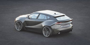 Markasız bir SUV 'un 3 boyutlu görüntülemesi