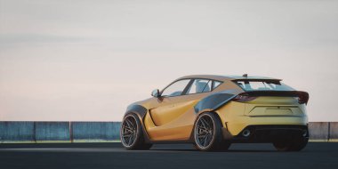 Markasız bir SUV 'un 3 boyutlu görüntülemesi