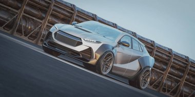 Markasız bir SUV 'un 3 boyutlu görüntülemesi