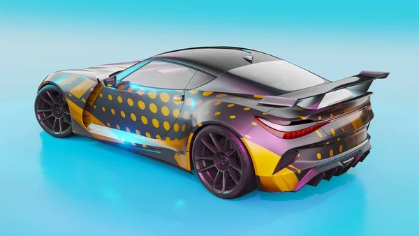 Rendu Concept Car Générique Sans Marque — Photo