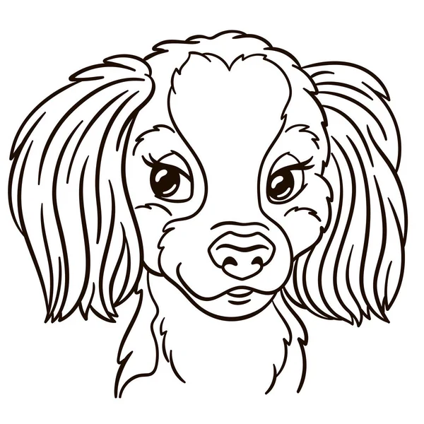 Spaniel Dog Cartoon Illustration Cute Animal Print Shirts Mugs Totes — Image vectorielle