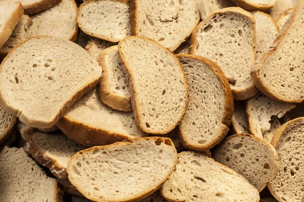 Muitas fatias de pão velho . Fotografias De Stock Royalty-Free