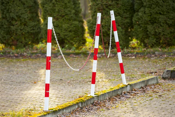 Street bollards to protection against accident. — Stock Photo, Image