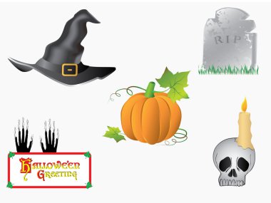 Halloween symbols clipart