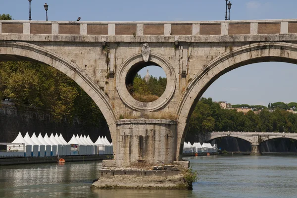 The Tiber River and its bridges — Stock Photo, Image