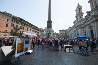 Roma 'da Navona Meydanı
