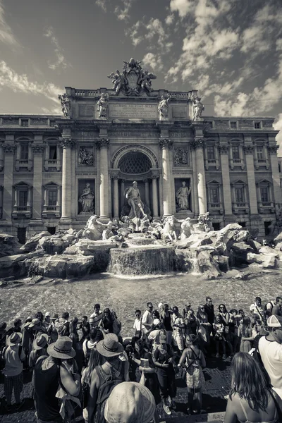 特雷维喷泉，喷泉在罗马 — 图库照片