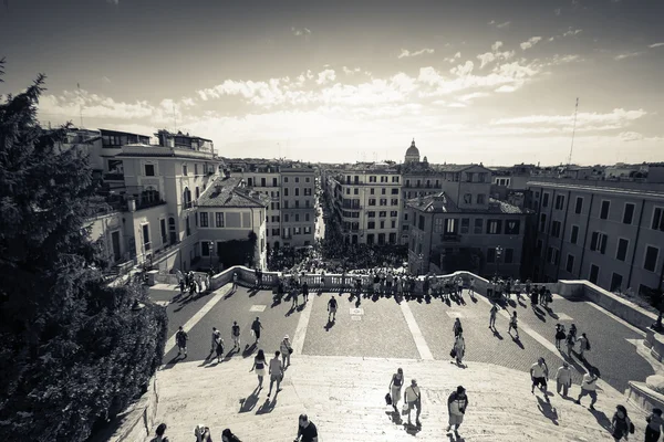 Spaanse trappen in rome — Stockfoto