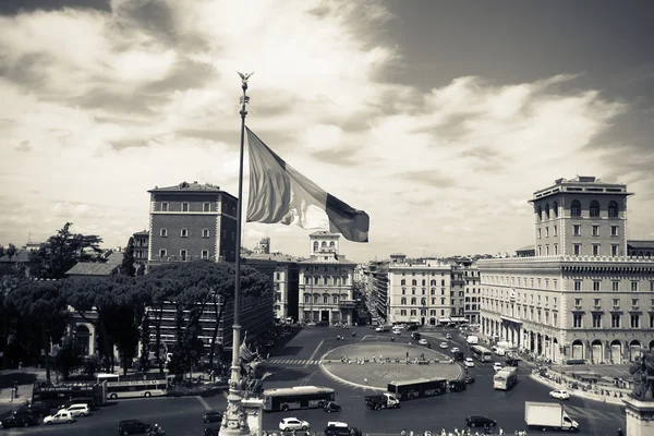 Piazza Venezia en Roma — Foto de Stock